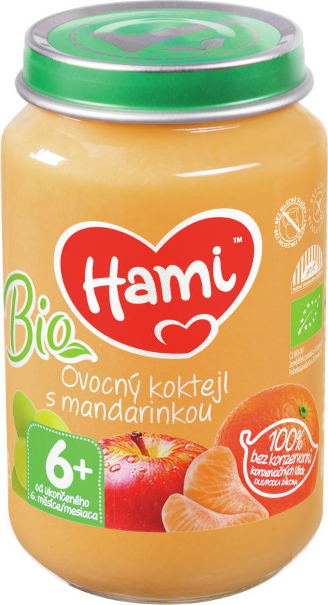 Hami ov. příkrm BIO ovoc.koktejl s mandar. 200g 6M - obrázek 1