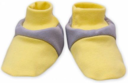 Botičky/ponožtičky Baby Nellys ® - Balónek ve žluté - obrázek 1