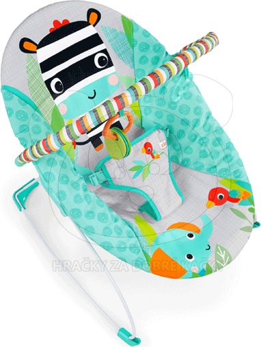 Bright Starts Lehátko vibrující Zig Zag Zebra 0m+, do 9 kg, 2018 - obrázek 5
