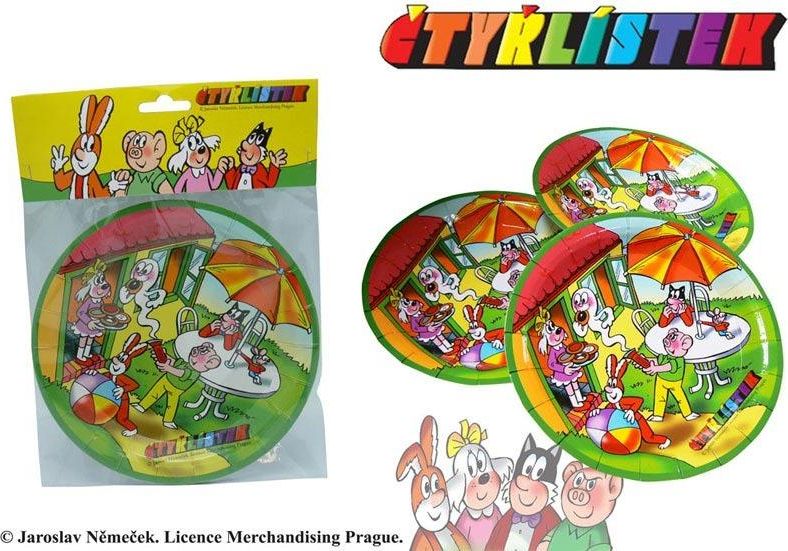 Talíře 6 ks - Čtyřlístek - obrázek 1