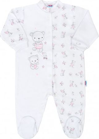 Kojenecký overal New Baby Bears růžový, Růžová, 50 - obrázek 1