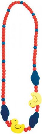 BINO Dřevěný náhrdelník: Kačenky - obrázek 1