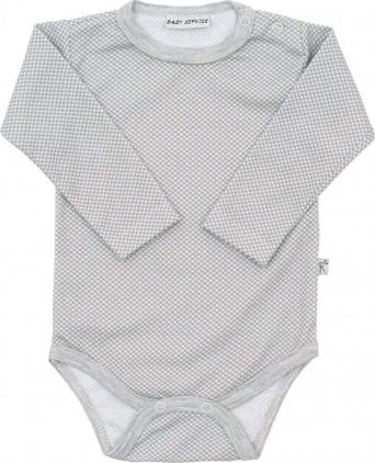 Kojenecké bavlněné body Baby Service Retro šedé, Šedá, 62 (3-6m) - obrázek 1