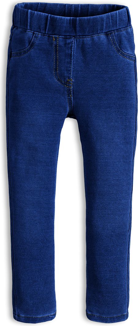 Dívčí kalhoty jeggings KNOT SO BAD STYLE tmavě modré Velikost: 110 - obrázek 1
