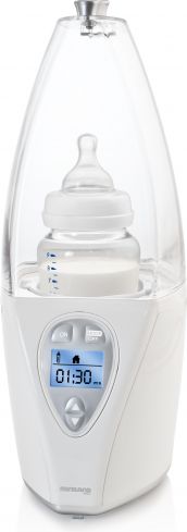 MiniLand Ohřívačka kojeneckých lahví Warmy Advanced Silver - obrázek 1