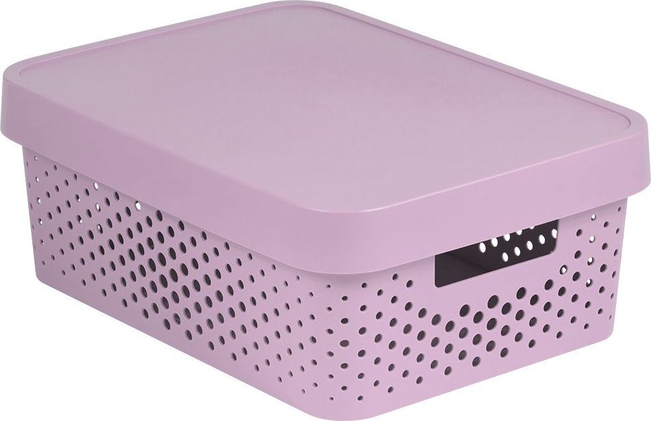 CURVER Úložný box INFINITY DOTS 11L - růžový R41559 - obrázek 1