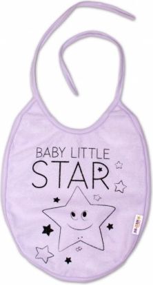 Bryndáček Baby Nellys velký Baby Little Star - lila - obrázek 1