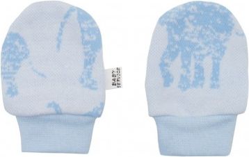 Zimní kojenecké rukavičky Baby Service Sloni modré, Modrá, Univerzální - obrázek 1