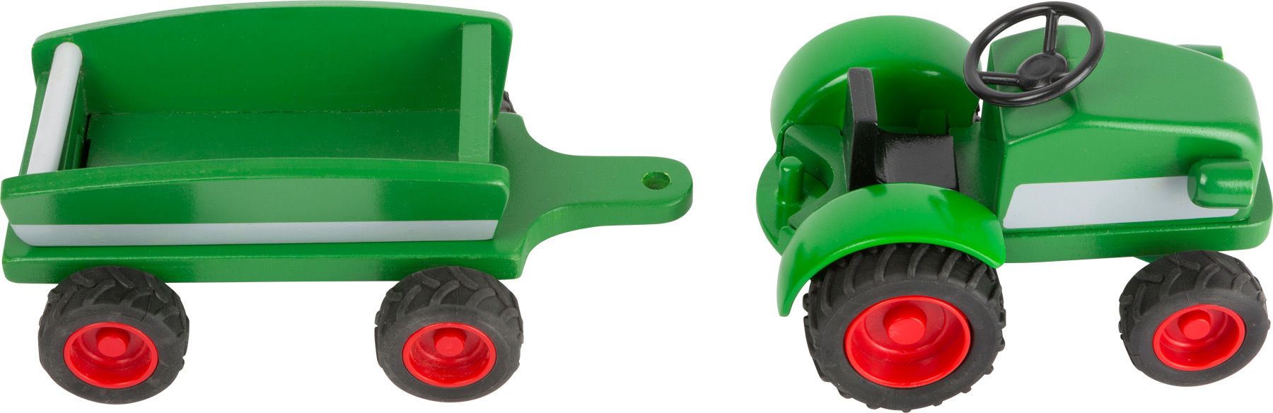 SMALL FOOT BY LEGLER Small Foot Dřevěný traktor s vlečkou zelený - obrázek 5