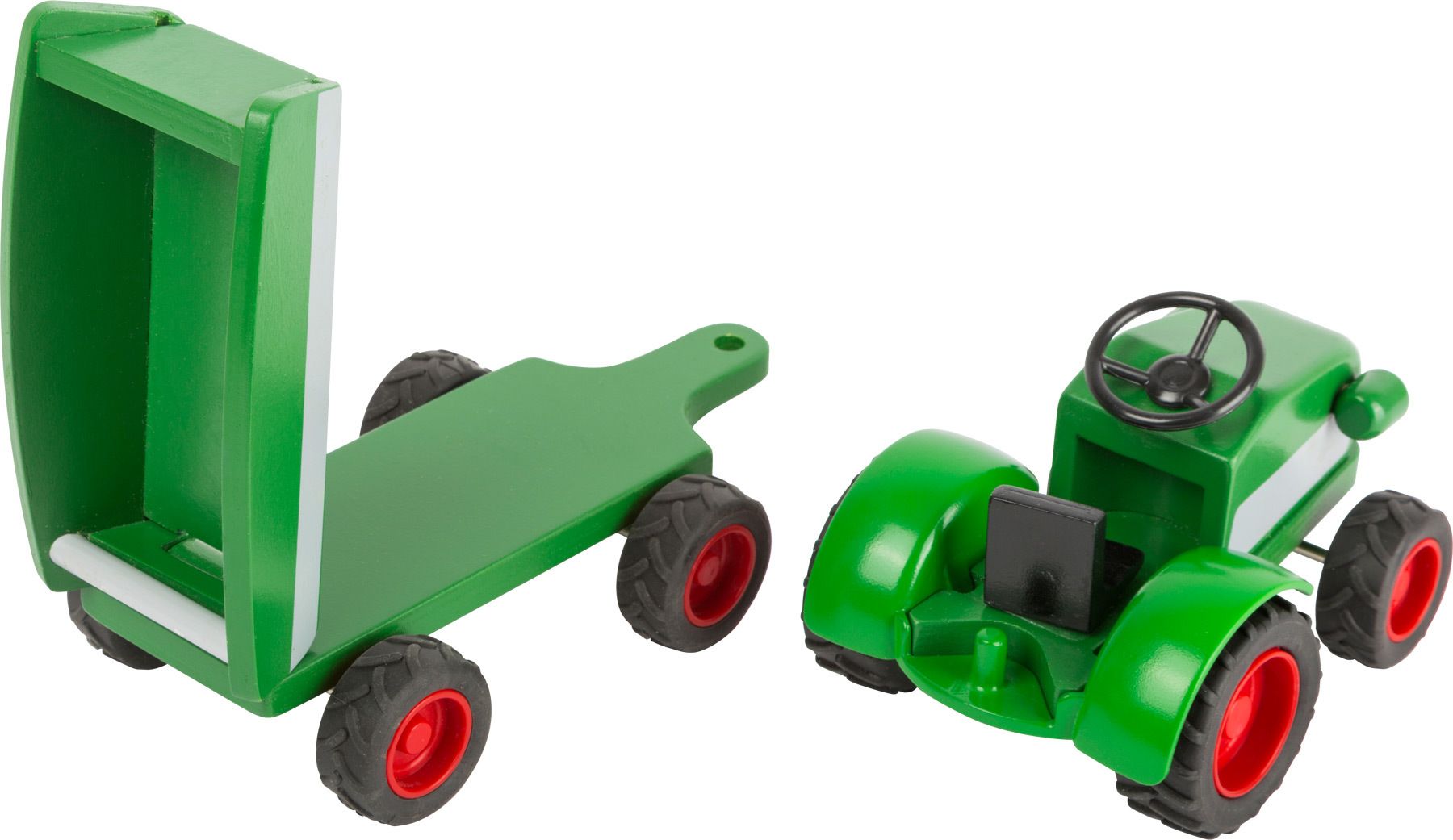 SMALL FOOT BY LEGLER Small Foot Dřevěný traktor s vlečkou zelený - obrázek 6
