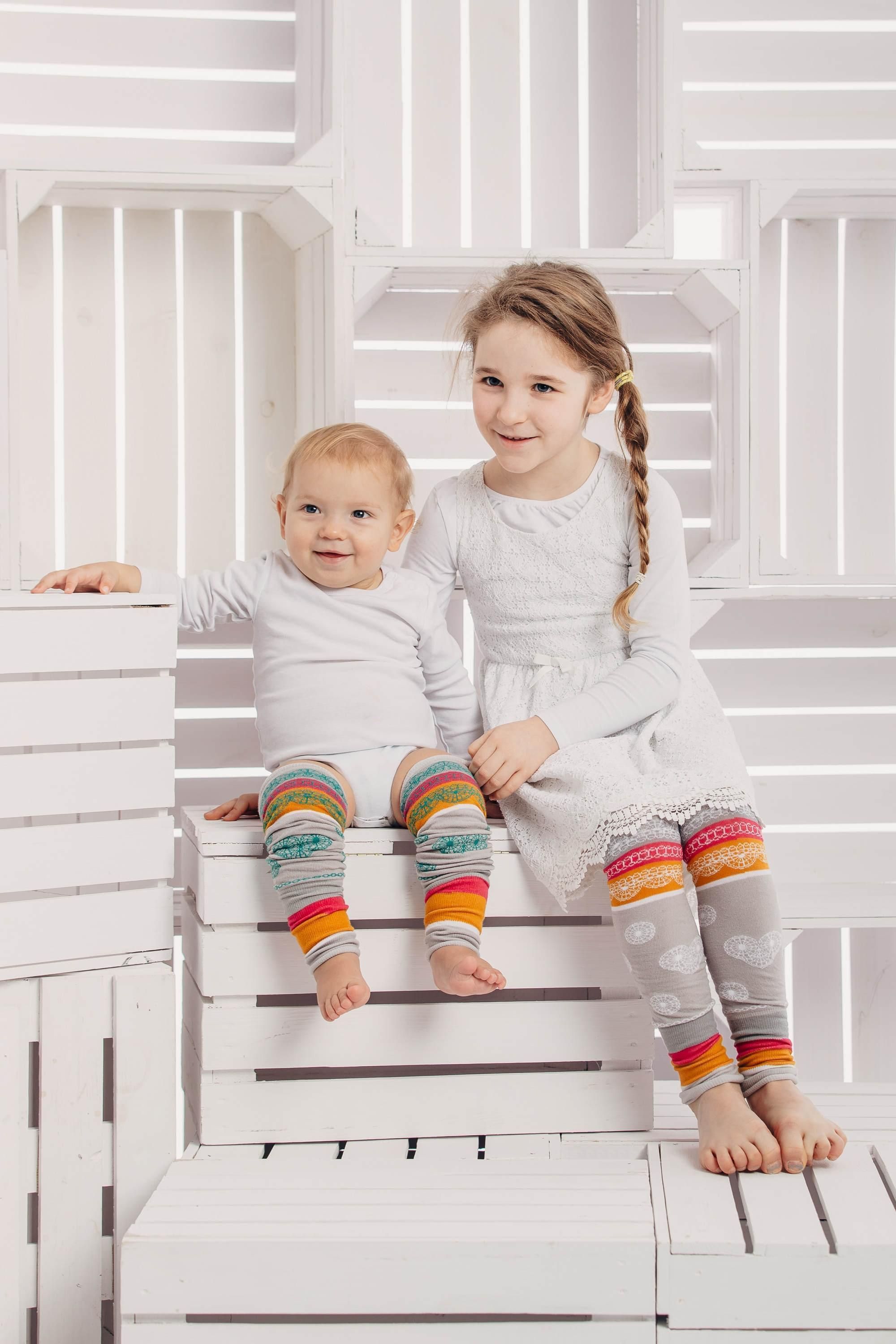 LennyLegs Long - návleky na nožičky - VANILLA LACE - obrázek 1