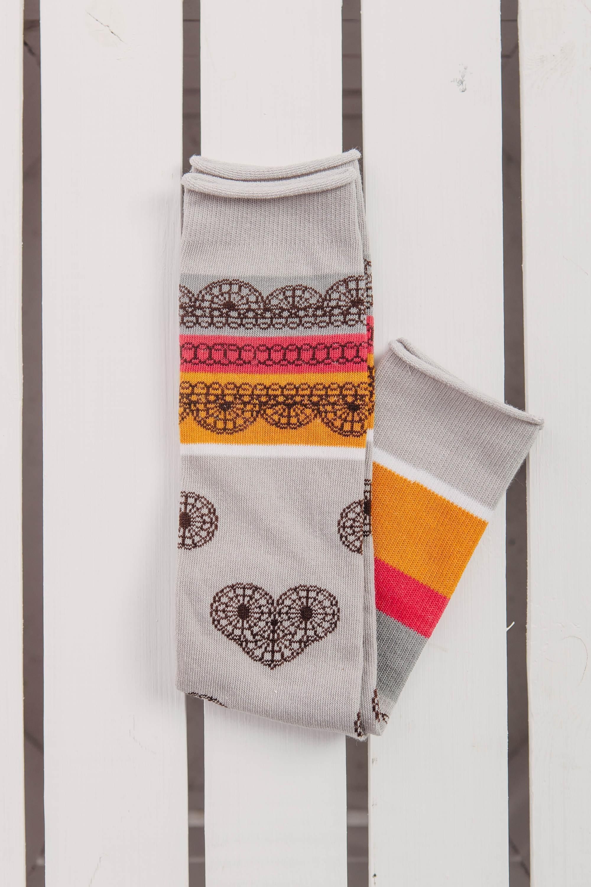 LennyLegs Long - návleky na nožičky - COFFEE LACE - obrázek 2