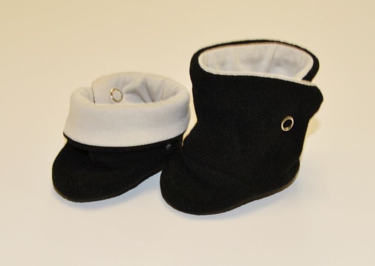 Kojenecké papučky, Dětský svět, fashion baby, zelenošedé vel.0 - obrázek 2