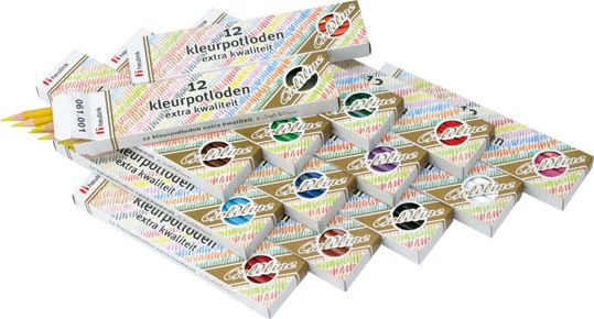 Pastelky šestihranné Goldline 3,7 mm, 12 ks, světle žluté - obrázek 2