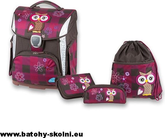 Školní aktovka Sovička Olivia the Owl 4 dílný Plus Schneiders - obrázek 5