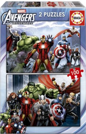 EDUCA Puzzle Avengers - Sjednocení 2x100 dílků - obrázek 1