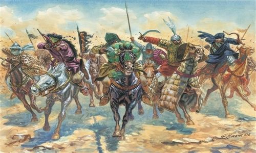 ITALERI Model Kit figurky 6882 - MEDIEVAL ERA - ARAB WARRIORS (1:32) - obrázek 3