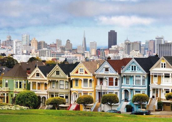 RAVENSBURGER Puzzle Viktoriánské domy, San Francisko 1000 dílků - obrázek 1