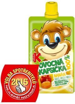 KUBÍK 100% ovocná kapsička banán jablko 100g - obrázek 1