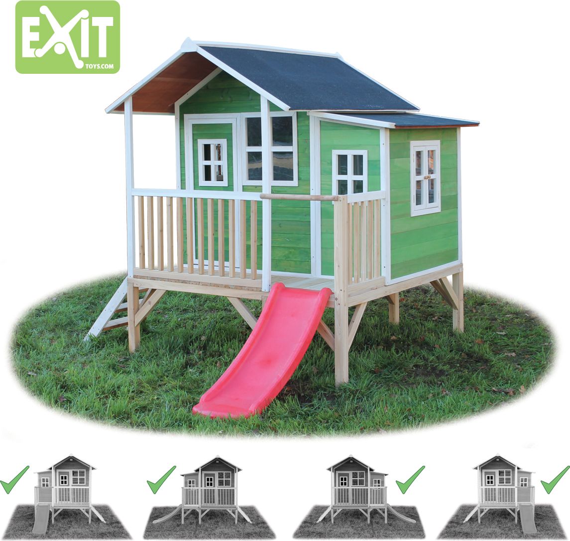 Zahradní cedrový domeček Exit Loft 350 Zelený - obrázek 3