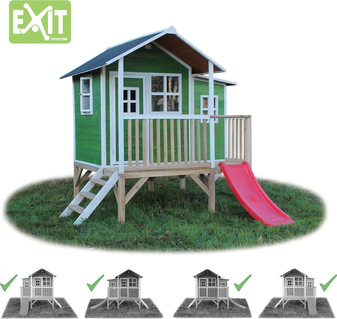 Zahradní cedrový domeček Exit Loft 350 Zelený - obrázek 4
