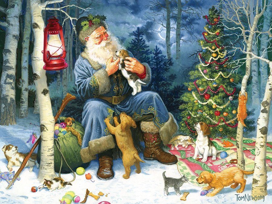 COBBLE HILL Rodinné puzzle Santa Claus 400 dílků - obrázek 1