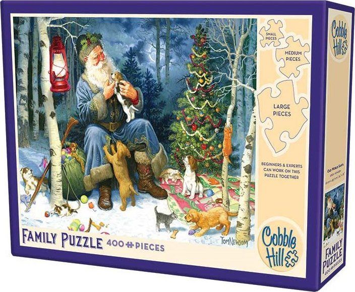 COBBLE HILL Rodinné puzzle Santa Claus 400 dílků - obrázek 2