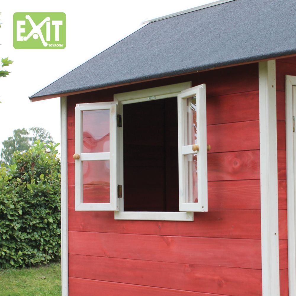 Zahradní cedrový domeček Exit Loft 300 Červený - obrázek 5