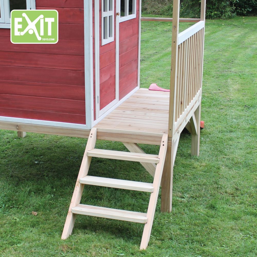 Zahradní cedrový domeček Exit Loft 300 Červený - obrázek 6