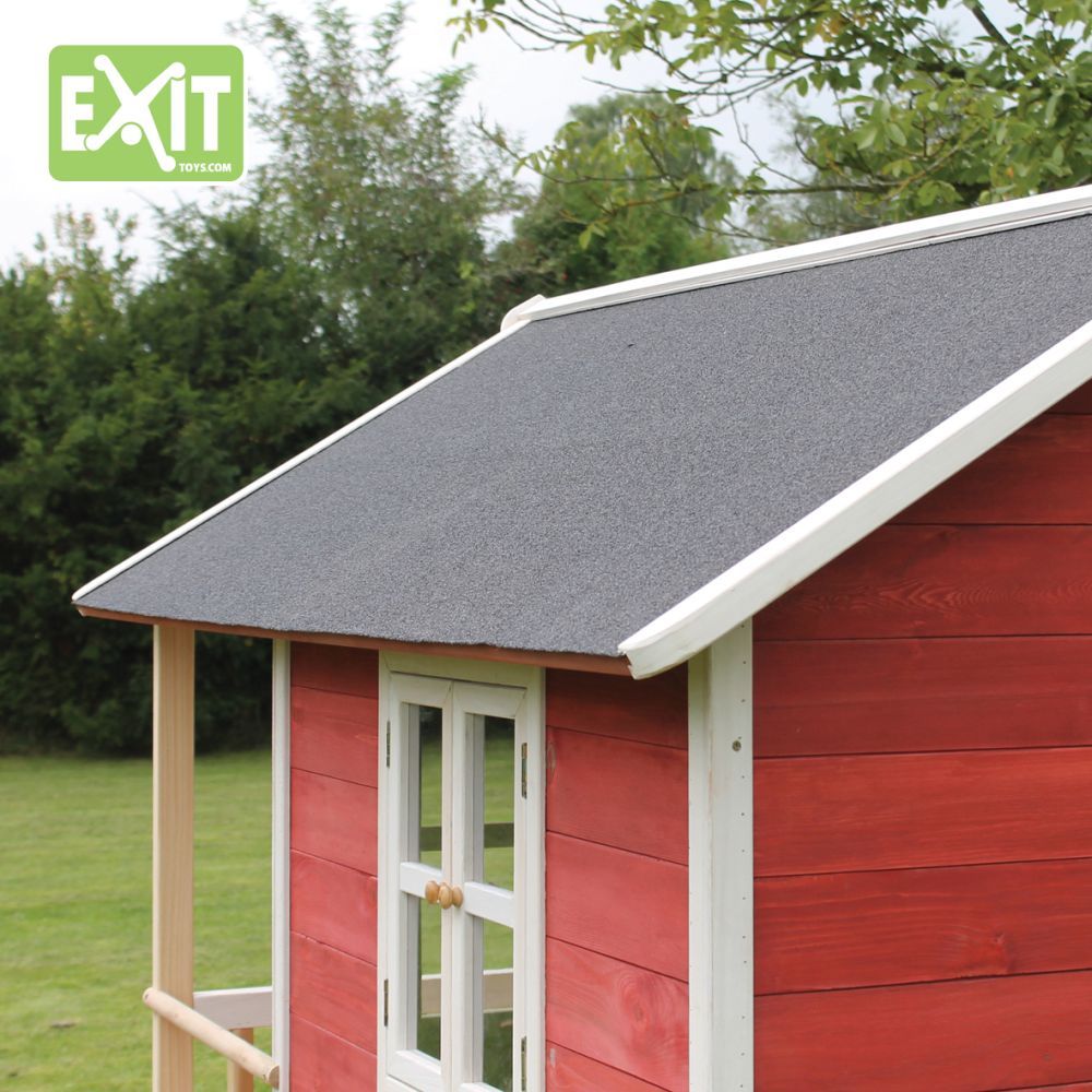 Zahradní cedrový domeček Exit Loft 300 Červený - obrázek 7