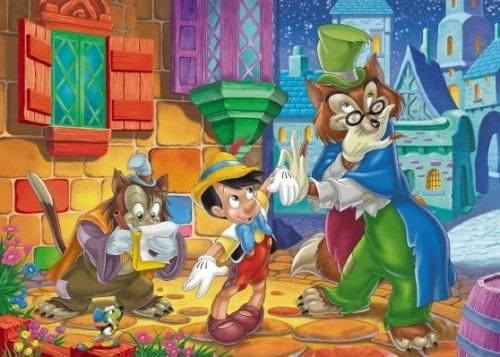 CLEMENTONI Puzzle Pinokio 104 dílků - obrázek 1