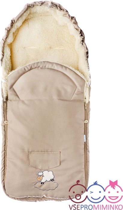 Zimní fusak Sensillo Classic BERÁNEK šedý light grey - obrázek 2