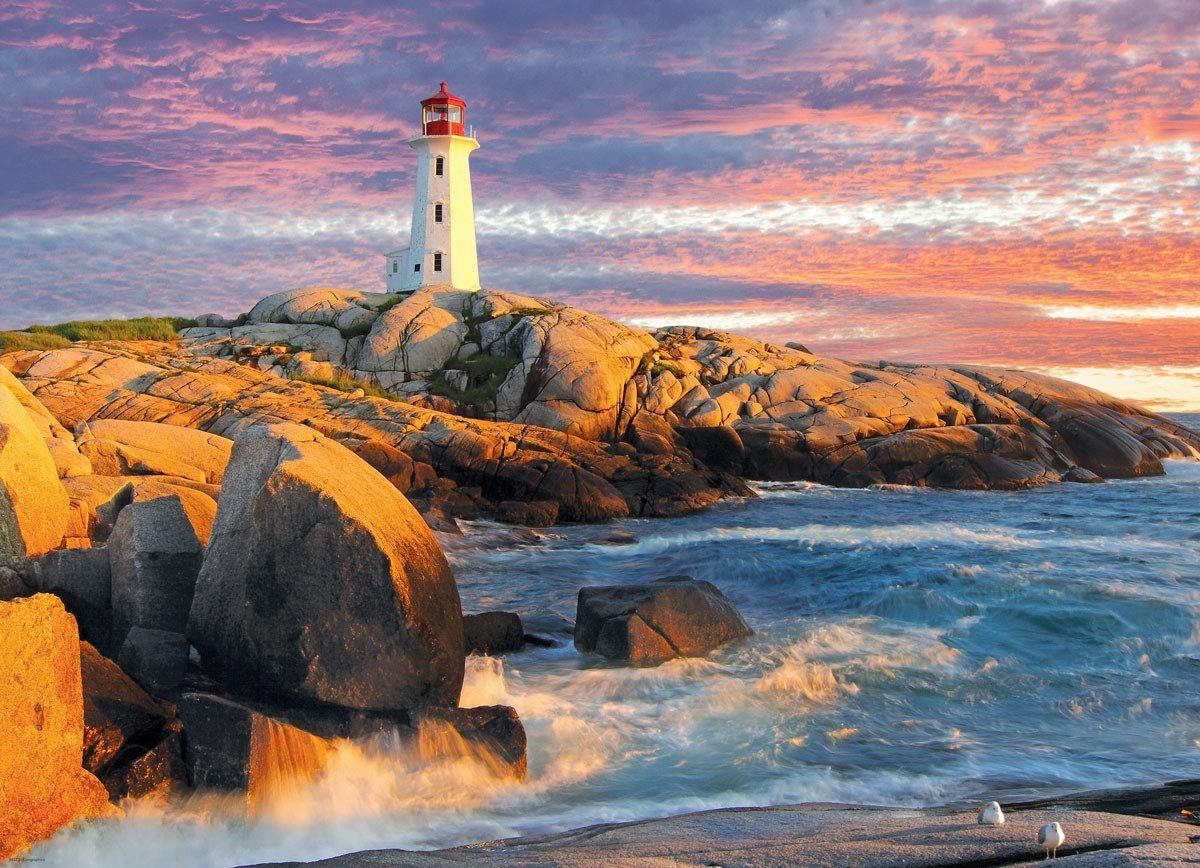 EUROGRAPHICS Puzzle Peggy's Cove Lighthouse, Nové Skotsko 1000 dílků - obrázek 1