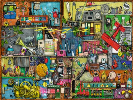 RAVENSBURGER Puzzle Prásk, břink, cink! 1500 dílků - obrázek 1