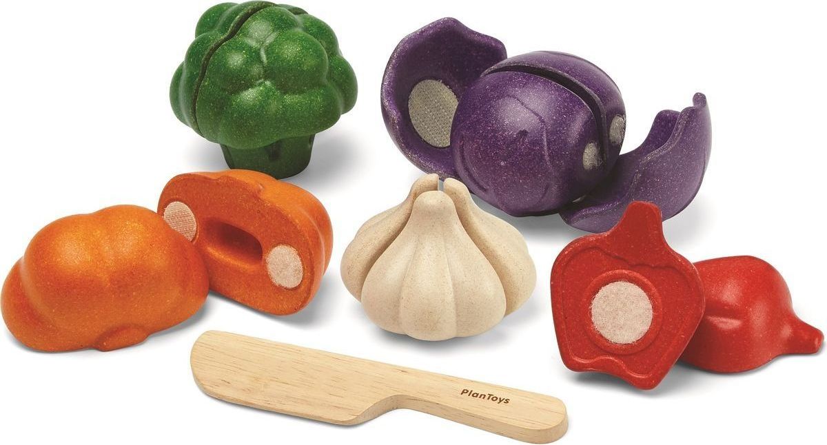 Plan Toys Sada zeleniny 5 barev - obrázek 1