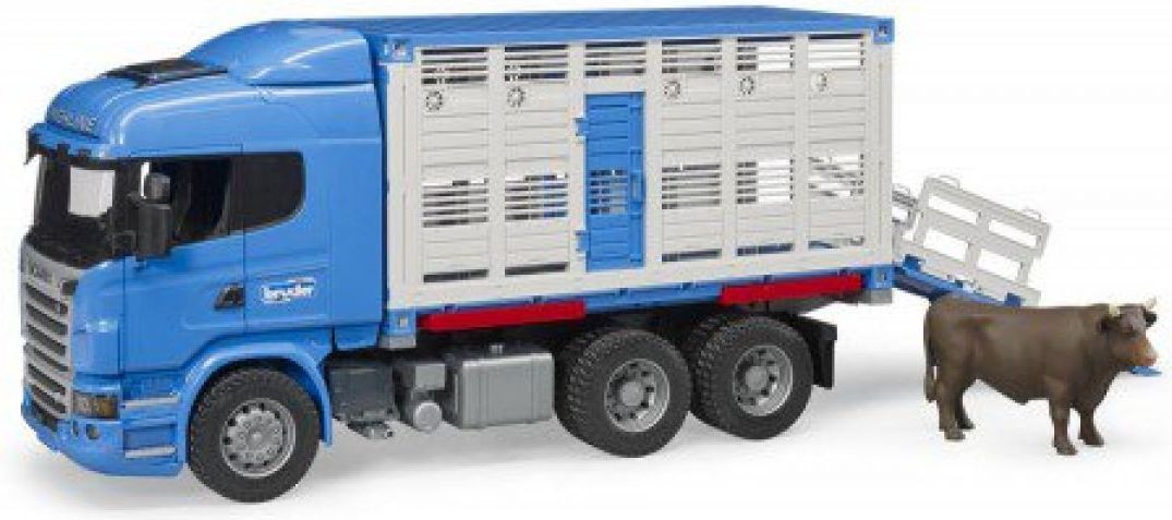 Bruder 3549 Scania R Přepravník skotu 1x skot - obrázek 1