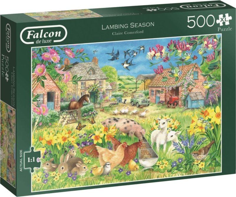 FALCON / JUMBO FALCON , JUMBO Puzzle Mláďata na jaře XL 500 dílků - obrázek 2