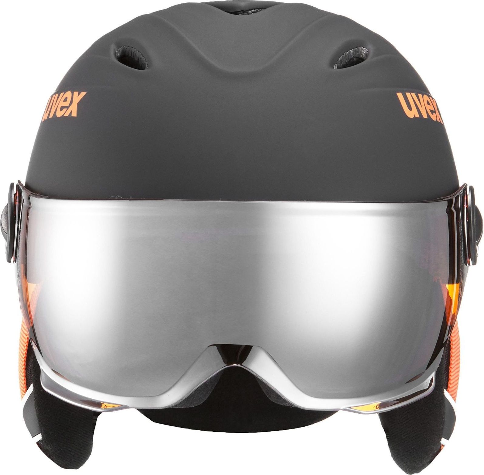 Junior visor pro - black-orange mat 54-56 - obrázek 2