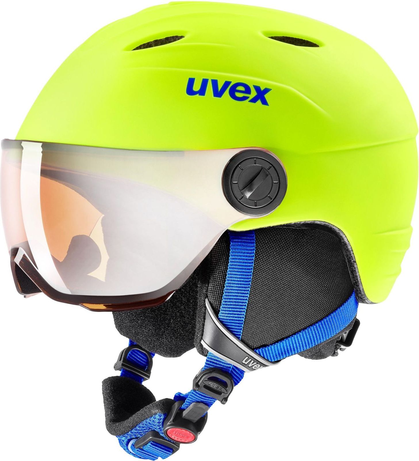 Junior visor pro - neon yellow mat 54-56 - obrázek 1