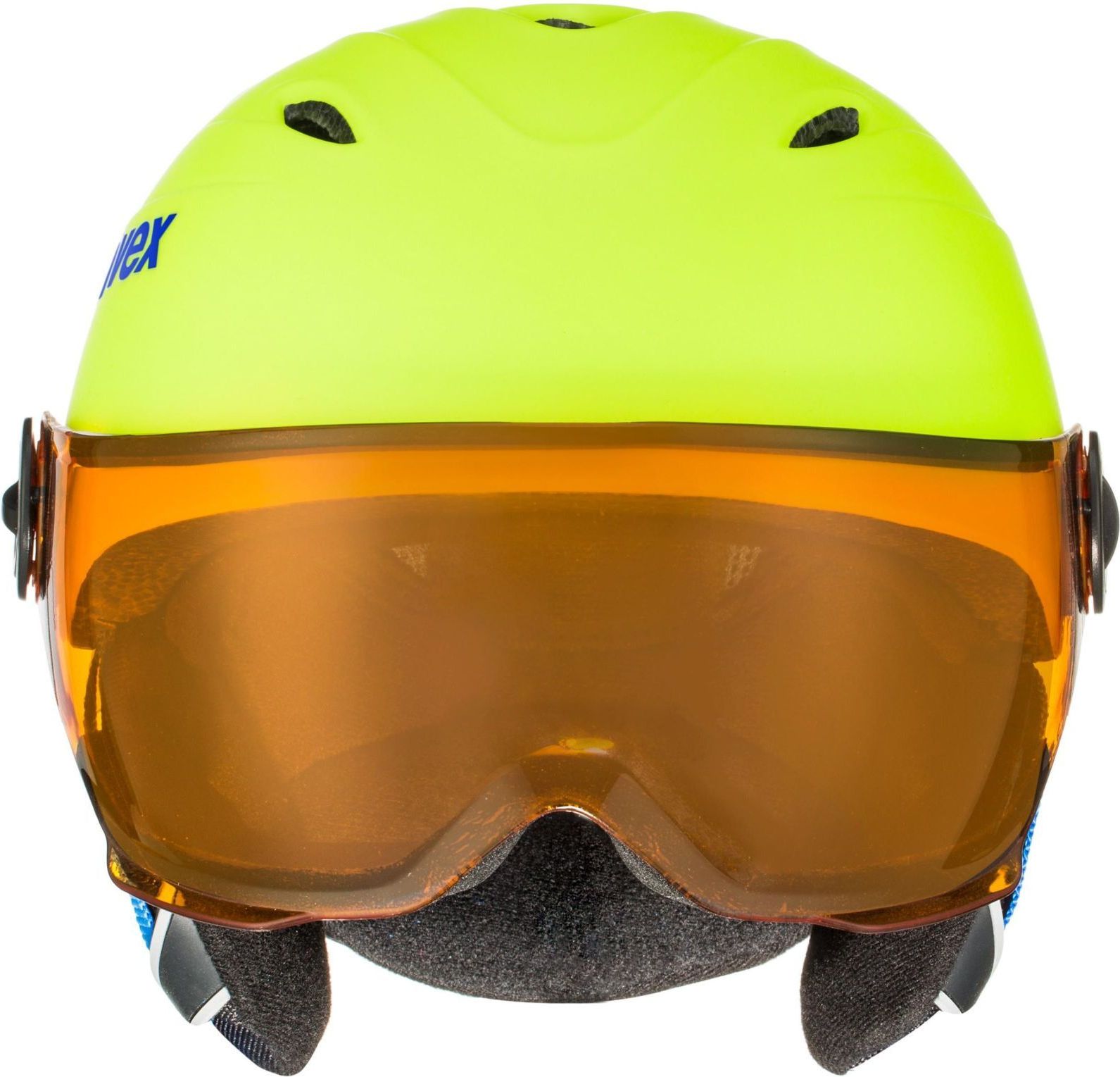 Junior visor pro - neon yellow mat 54-56 - obrázek 2