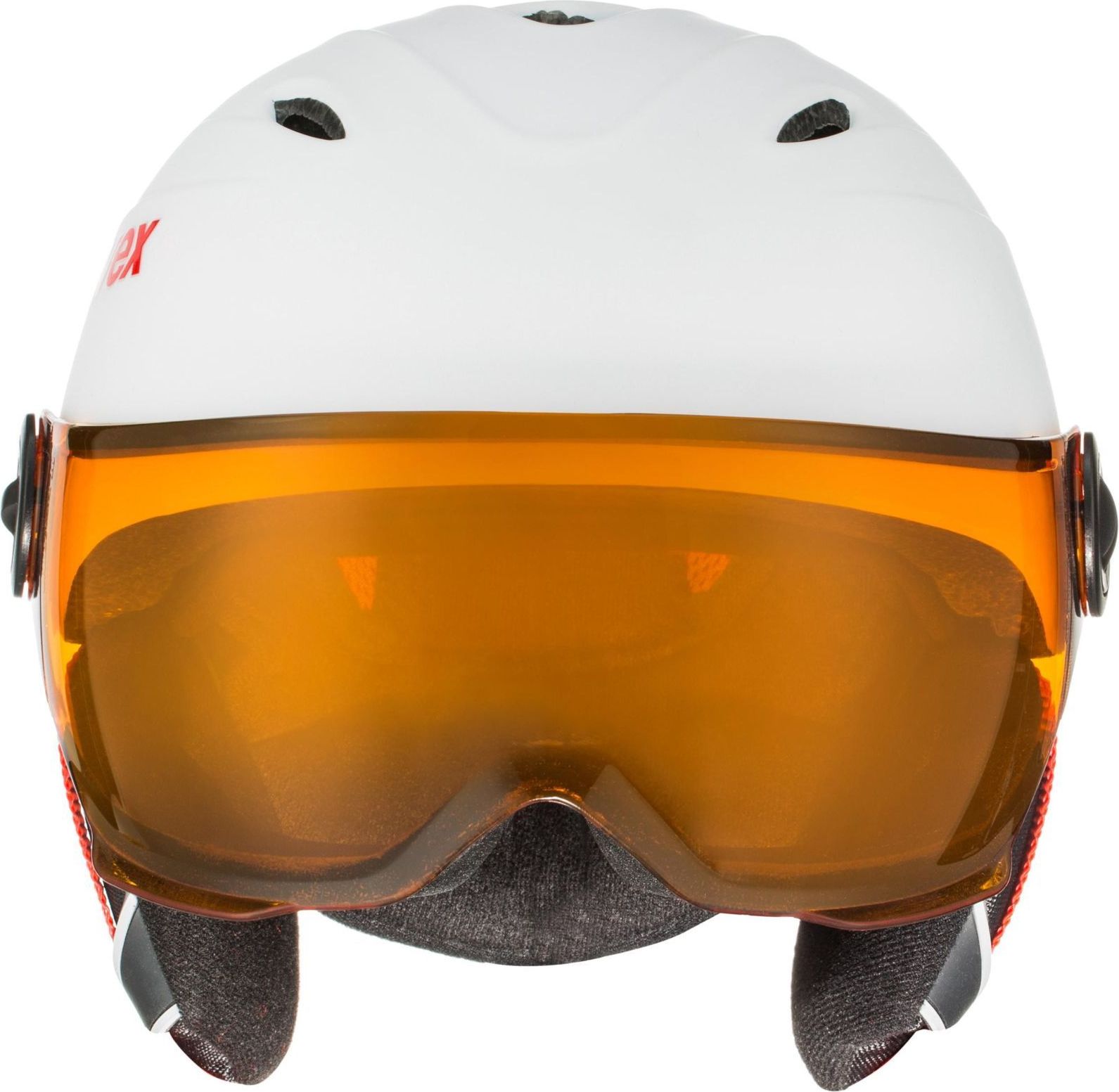 Junior visor pro - white-red mat 52-54 - obrázek 2