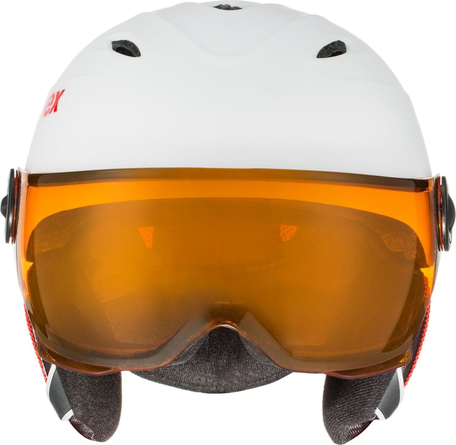 Junior visor pro - white-red mat 54-56 - obrázek 2