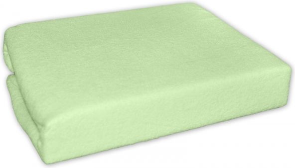 Baby Nellys Dětské prostěradlo do postýlky 70x140 - jersey, zelené - obrázek 1