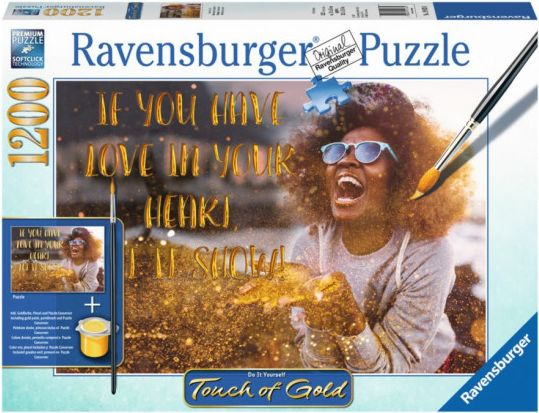 RAVENSBURGER Puzzle Touch of Gold Ukaž lásku 1200 dílků - obrázek 1