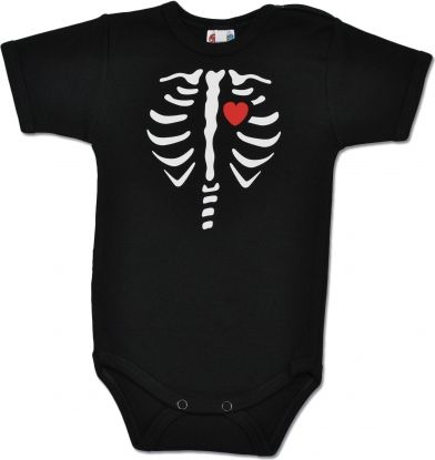 Baby Dejna Body krátký rukáv RED HEART - černé - obrázek 1