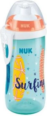 Lahvička Nuk Junior Cup 300 ml Beach - tyrkysová/lososová - obrázek 1