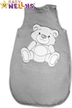 Spací vak Teddy Bear Baby Nellys - šedá vel. 0+ - obrázek 1