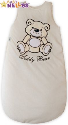Spací vak Teddy Bear Baby Nellys - smetanový, ecru vel. 0+ - obrázek 1