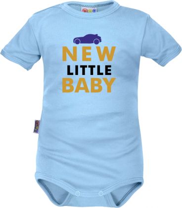 Body krátký rukáv Dejna New little Baby - Boy, modré, vel. 86 - obrázek 1