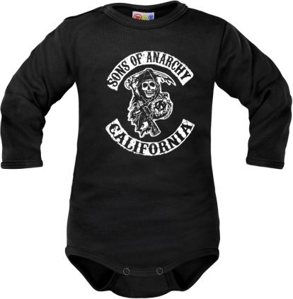 Body dlouhý rukáv Dejna Sons of anarchy - černé - obrázek 1